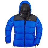 TAIGA Tantalus 700 - Men's European Goose Down Jacket, Royal Blue with Black, MADE IN CANADA