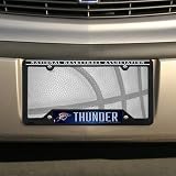 NBA Oklahoma City Thunder Black Plastic License Plate Frame