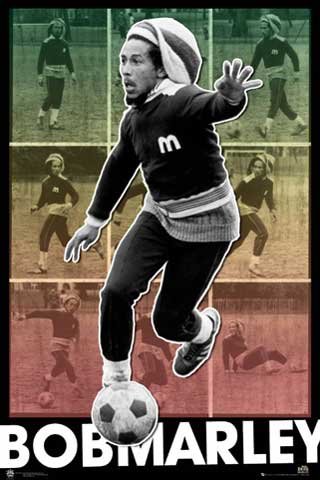Empire 343291 Marley. Bob - Football - Reggae Poster - 61 x 91.5 cm
