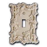 Buy Amerelle 60TAW Provincial Toggle Wallplate, Antique White by Amerelle