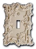 Amerelle 60TAW Provincial Toggle Wallplate, Antique White