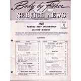 1955 PONTIAC STATION WAGON Body Shop Service Manual by Pontiac