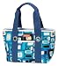 Sachi Fashion Insulated Lunch Bag, Blue Squares
