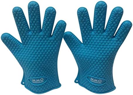 MMO High Quality Silicone BBQ Gloves, Use For Any Type Of Cooking, Baking, Indoor And Outdoor Grilling, For Use Of High Temperature, Protect Your Hands From Burns ,It Has Great grip, Oven Cooking, Waterproof.