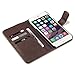 iPhone 6S Plus Case, Terrapin [GENUINE LEATHER] iPhone 6 Plus Case Executive [Brown] Premium Wallet Case with Card Slots & Bill Compartment Case for iPhone 6 Plus / 6S Plus Brown