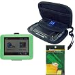 Garmin GPS Bundle Pack Combo: Green Silicone Skin, Black EVA hard shell case, and a Screen Protector / Guard with Lint Cleaning Cloth for use with Garmin Nuvi 200, 250, 260, 270, 205, 255, 265T, and 275T models