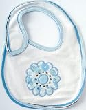 Under The Nile Organic Applique Flower Bib, Vintage Flower