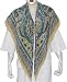 Silk Scarves Hand Painted Square 44 x 44 inches (sqsrf075)