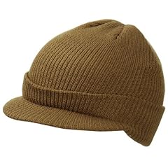 Strickm�tze mit Schild in vielen Farben dunkelkhaki,Einheitsgr��e / Unisize