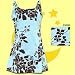 Bedhead Blue Exotic Floral Sateen Cotton Chemise