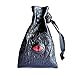 Drawstring Bag PU Leather Dice Pouch Perfect for Coin RPG, D&D, Game