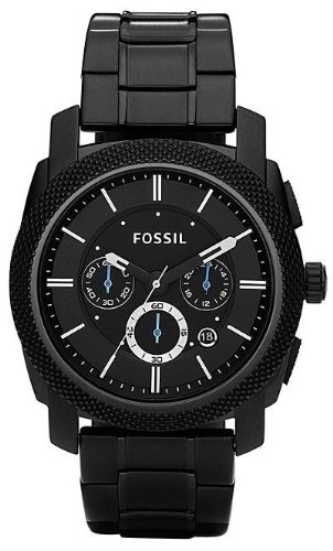 Fossil Men's FS4552 Black Stainless Steel Bracelet Black Analog Dial Chronograph Watch