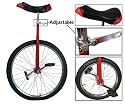 New 24" Unicycle Red Chrome Unicycle Wheel Cycling