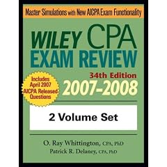 Wiley CPA Examination Review 2007-2008, Set (Wiley Cpa Examination Review)