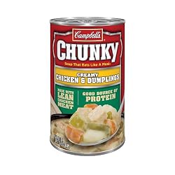 Campbell's Chunky Creamy Chicken & Dumpling Easy Open, 18.8-Ounce Cans (Pack of 12)