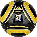 Adidas WC 2010 Mini Soccer Ball, Black/Pure Yellow/Metallic Silver, 1