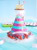 BIRTHDAY HAT GIVE A TOAST & CHEER Glitterville 12 New