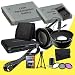 Canon EOS Rebel T5i 18 MP CMOS Digital SLR Camera Two LP-E8 Lithium Ion Replacement Battery 1500 mAh with External Rapid Charger + 3 Piece Filter Kit + Wide Angle Lens + 2x Telephoto Lens + Mini HDMI Cable + Multi Card USB Reader + Memory Card Wallet + Deluxe Starter Kit Bundle DavisMAX T5i Accessory Kit