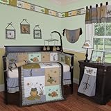 Custom Baby Boutique -Froggie and Friends - 15 PCS Crib Bedding Froggy