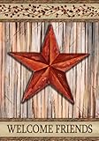 Custom Decor Rustic Star Garden Flag #1538FM