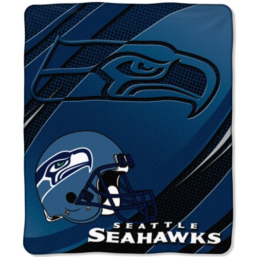 NFL Seattle Seahawks 50-Inch-by-60-Inch Micro-Raschel Plush Throw 