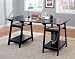 TRESTLE STYLE OFFICE DESK IN BLACK FINISH
