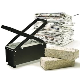 Paper Log Briquette Maker Recycle Brick Block Extra Large Size 30cm x 12cm x 16cm Free Fuel