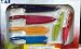 Pure Komachi 2 High Carbon Stainless Steel Kitchen 12 Piece Knife Set (6 razor-sharp knives + 6 color matched sheaths)