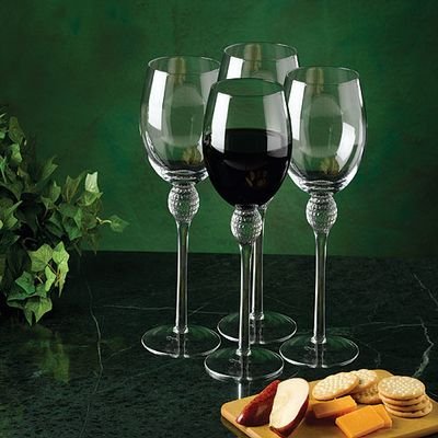 Buy Golf Ball Wine Glass by Golf Gifts and Gallery