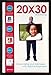 Pinnacle 20-inch-by-30-inch Square Poster Frame, Black