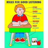 Carson Dellosa Rules for Good Listening Chart