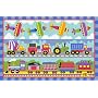 LA Rug Trains, Planes & Trucks Rug 19"x29"