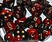 Chessex: Gemini Poly Black Red /Gold Bag (20)