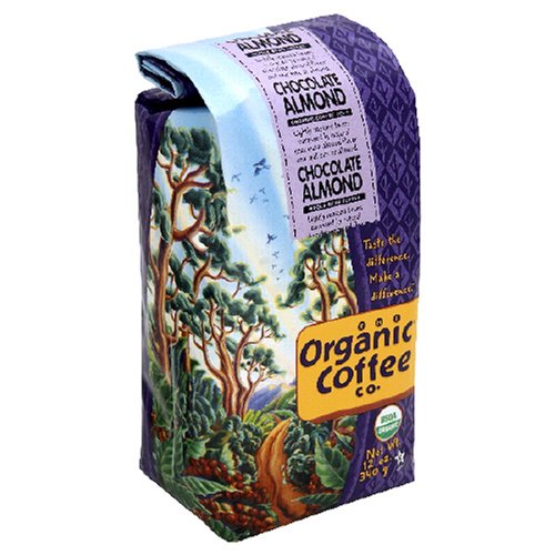 The Organic Coffee Co. Whole Bean Coffee, Organic Chocolate Almond, 12-Ounce Bag (Pack of... by The Organic Coffee Co.