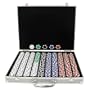 Trademark Global 10-1097-1000s 1000 Deadwood Casino 11.5 Gram Poker Chips In Alum Case