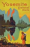 Yosemite National Park Southern Pacific Railway Train Vintage Poster Reprint 18x24