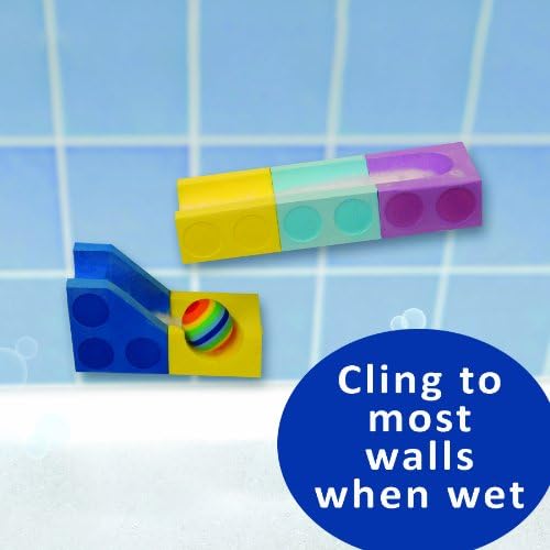 Just Think Toys 13 Piece Ball Run Set in Reusable Storage Bag