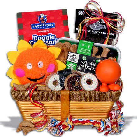 Dog Lover's Gift Basket / Pampered Dog Gift Basket