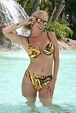 Women's Swimsuit Separate by Blue Sky Swimwear Blk Tiger Modern Bottom: Bathing Suit Bottom Only