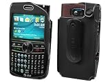 Premium Black Stingray Sporty Case Cover (With 2 Interchangable Belt Clips; Swivel Clip, Spring Clip) for Samsung Blackjack 2, i617, Blackjack II - Retail Packaging