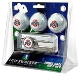 Ohio State Buckeyes 3 Golf Ball Gift Pack w/ Kool Tool - NCAA College Athletics