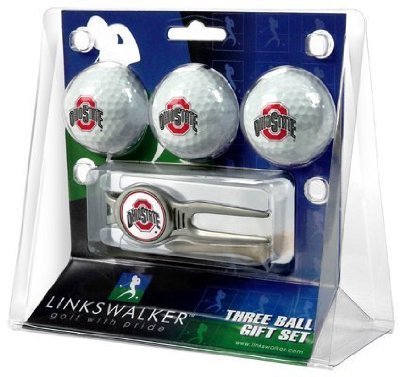 Ohio State Buckeyes 3 Golf Ball Gift Pack W/ Kool Tool - Ncaa College Athletics