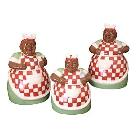 AUNT JEMIMA Kitchen 3pc Canister set, Cookie Jars, CANISTER by ACK