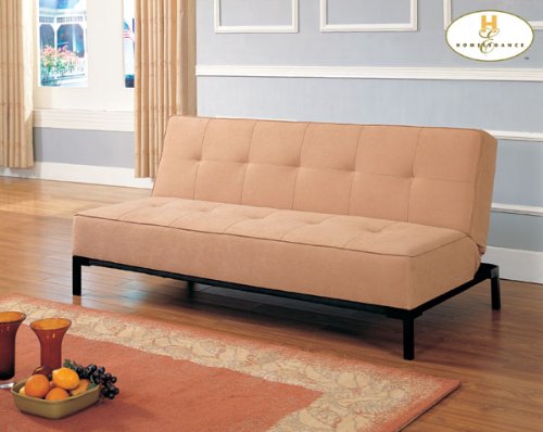 Elegant Lounger in Tan Micro Fiber of Serene Collection by Homelegance