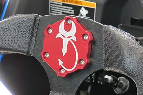 Inner Demon Billet Aluminum Steering Wheel Replacement Center Cap - Red