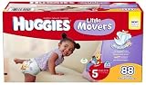 Huggies Little Movers Diapers Junior Pack - Size 5 88ct.