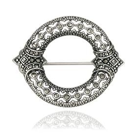 Sterling Silver Marcasite Filigree Oval Pin by Amazon.com Collection