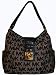 Women's Michael Kors Purse Handbag Large Shoulder Beige/Black/Black