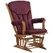 Dutailier Ultramotion Sleigh Glider - Bordeaux Striped Velvet