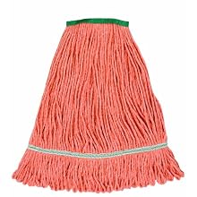 Wilen A01312, Hospital Pro M Antimicrobial Wet Mop, Medium, 1-1/4" Tape Band, Orange (Case of 12)